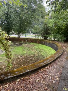 Moss covered fish hatchery